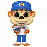 Coco the Monkey #224 Kelloggs Coco Pops Funko Pop figure out of box, front view