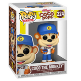 Coco the Monkey #224 Kelloggs Coco Pops Funko Pop displayed in box, front view