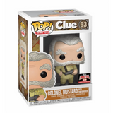 Colonel Mustard with Revolver #53 Clue 2021 TargetCon Exclusive Funko Pop figure in box
