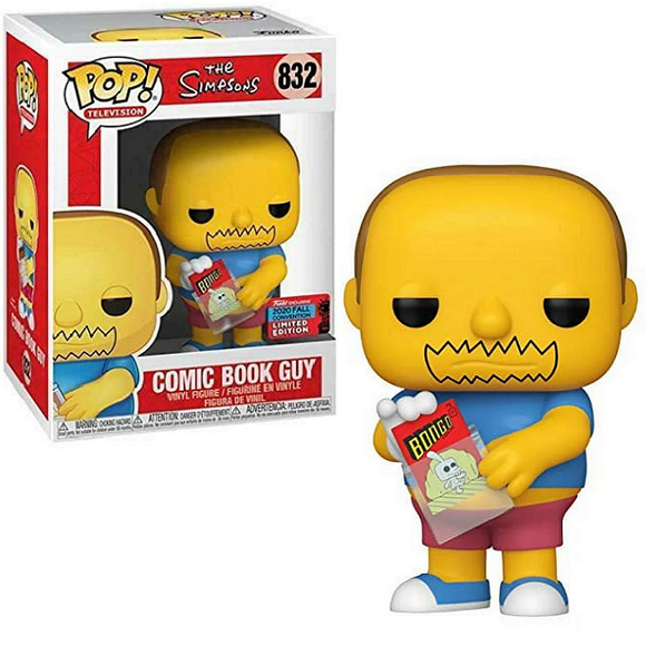 Comic Book Guy #832 – The Simpsons Funko Pop! TV [2020 Fall Convention Shared Limited Edition]