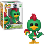 Cornelius #225 Kelloggs Corn Flakes Funko Pop shown in-box and out-of-box, front view