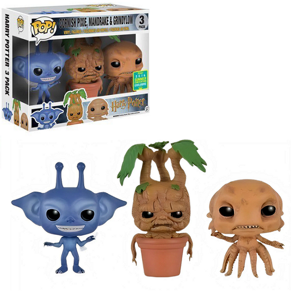 Cornish Pixie Mandrake & Phoenix - Harry Potter Funko Pop! [2016 Summer Convention Exclusive]