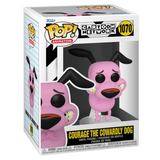 Courage #1070 Funko Pop inside display box from Cartoon Network series