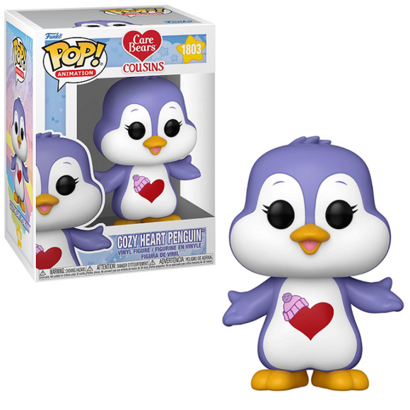 Cozy Heart Penguin #1803 Care Bear Cousins Funko Pop in box and out of box