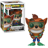 Crash Bandicoot #421 Funko Pop with Scuba Gear — in-box & out-of-box collectible