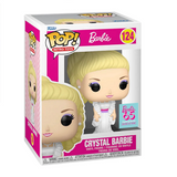 Crystal Barbie #124 Barbie 65th Funko Pop! Retro Toys figure inside display box.