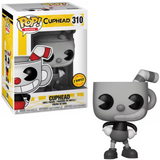 Cuphead Black White #310 Cuphead Funko Pop Chase in box and out of box