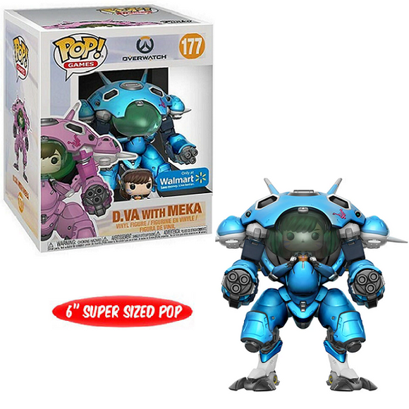 D Va with Meka #177 - Overwatch Funko Pop! Games [6-Inch Walmart Exclusive]