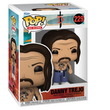 Danny Trejo #229 Funko Pop! displayed inside the box, front view