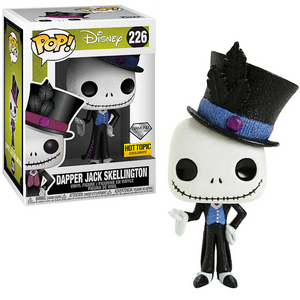 Dapper Jack Skellington #226 - Nightmare Before Christmas Funko Pop! [Diamond Hot Topic Exclusive]