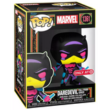 Daredevil Fall From Grace #1361 Marvel Daredevil Black Light Target Exclusive Funko Pop vinyl figure in box