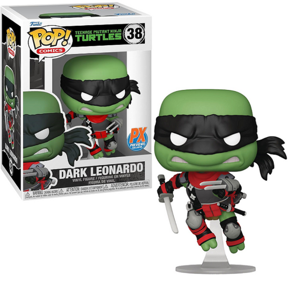 Dark Leonardo #38 PX Exclusive Funko Pop figure in and out of box