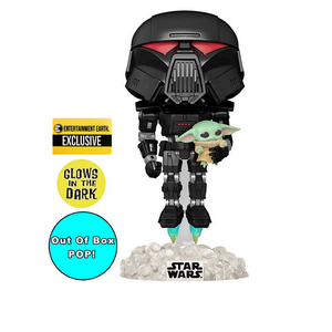 Dark Trooper with Grogu #488 [OOB] - The Mandalorian Funko Pop! [GitD EE Exclusive]