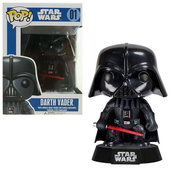 Darth Vader #01 - Star Wars Funko Pop! [Blue Box Small Font]