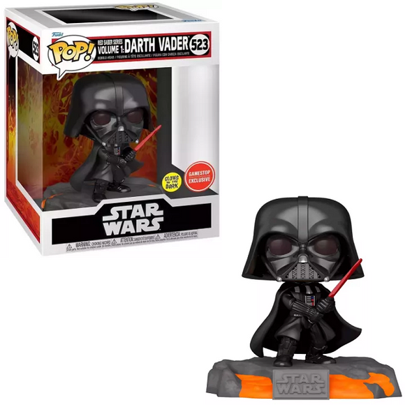 Darth Vader #523 Funko Pop Red Saber Series Glow GameStop Exclusive