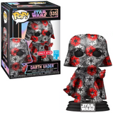 Darth Vader #535 Star Wars Art Series Funko Pop with Pop Stack in box and out of box