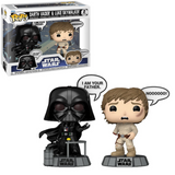 Darth Vader and Luke Skywalker Star Wars Funko Pop! 2 Pack in box and out of box