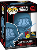 Darth Maul #740 Star Wars Darkside Funko Pop Holographic GITD Specialty Series in box glam shot