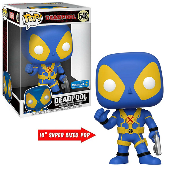 Deadpool #548 – Deadpool Funko Pop! [10-Inch Blue & Yellow Walmart Exclusive]