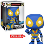 Deadpool #548 Marvel 10 Inch Funko Pop! Blue & Yellow Walmart Exclusive in box and out of box