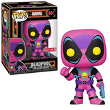 Deadpool #801 Marvel Funko Pop Blacklight Target Exclusive in box and out of box