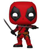 Deadpool with Swords #1362 Deadpool & Wolverine Funko Pop in box