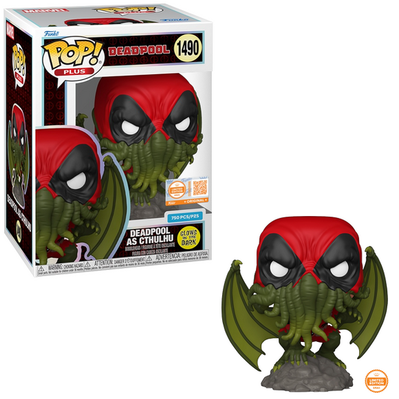 Deadpool as Cthulhu #1490 Funko Pop Vinyl Figure Grail Exclusive