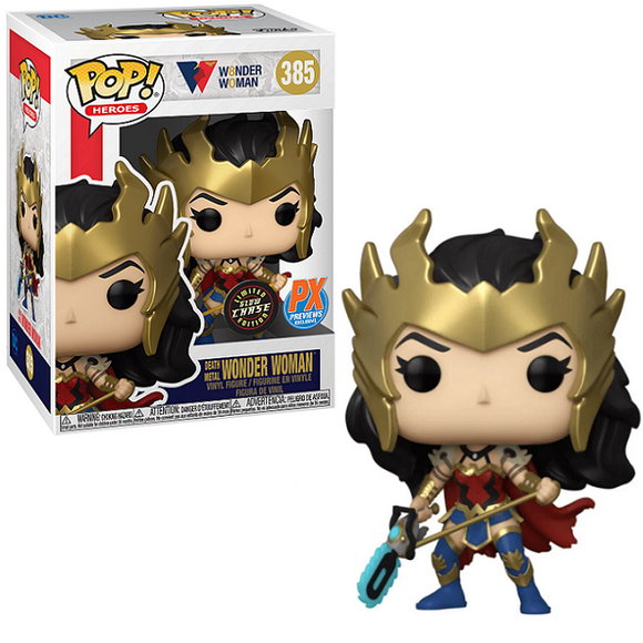 Death Metal Wonder Woman #385 - WW80 Funko Pop! Heroes [Gitd Chase PX Exclusive]