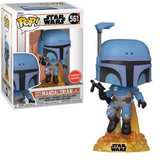Death Watch Mandalorian #561 Star Wars GameStop Exclusive No Stripes Funko Pop figure in box and out of box
