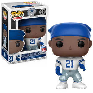 Deion Sanders #92 - Cowboys Funko Pop! Football [Blue Bandana Home]