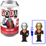 Destro G.I. Joe Funko Soda figure in can and out of can