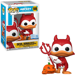 Devil Donald with Pumpkin #1446 Funko Pop in box and out of box