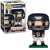 Dick Butkus #260 Bears Funko Pop Football figure shown in and out of box