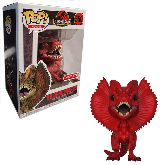 Red Dilophosaurus #550 Jurassic Park Funko Pop Vinyl Figure