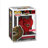 Dilophosaurus Red #550 Jurassic Park Funko Pop — boxed display