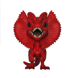 Dilophosaurus Red #550 Jurassic Park Funko Pop — vinyl figure out of box