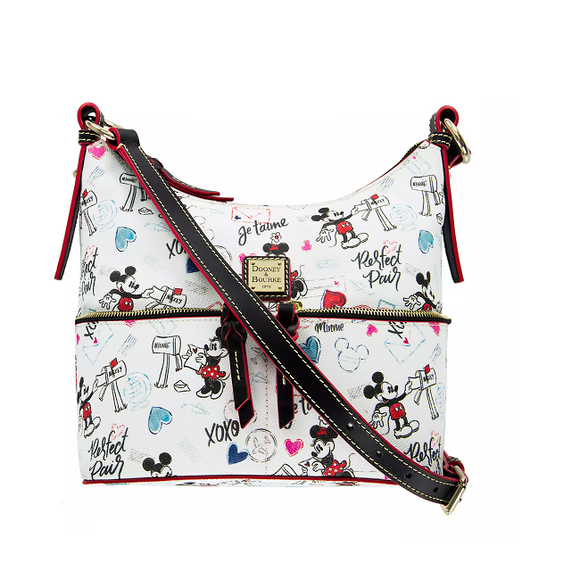 Disney Mickey and Minnie Mouse Sweethearts Dooney & Bourke Pocket Sac Shoulder Bag [Gently Used]