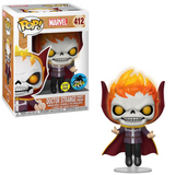 Doctor Strange Ghost Rider #412 Marvel Funko Pop GITD LACC Exclusive figure in box and out of box