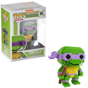 Donatello 8-Bit Funko Pop #05 full view with figure and box