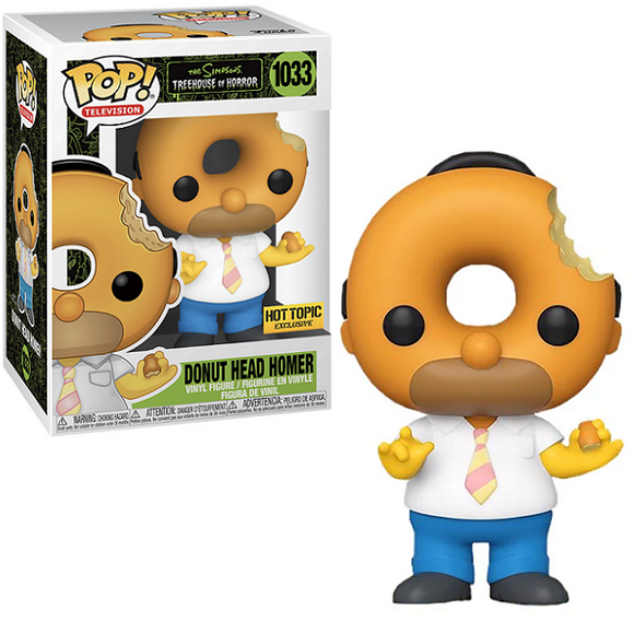 Donut Head Homer #1033 – The Simpsons Treehouse of Horror Funko Pop! TV [Hot Topic Exclusive]