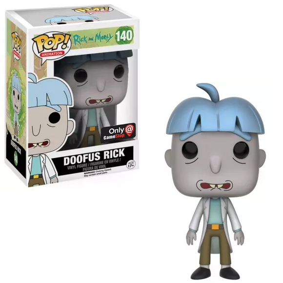Doofus Rick #140 Funko Pop! in box and out of box view