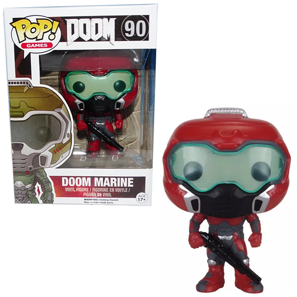Doom Marine (Elite) #90 Funko Pop! in box and out of box