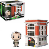 Dr Peter Venkman with Firehouse #03 Funko Pop Town Ghostbusters figure and building in box and out of box