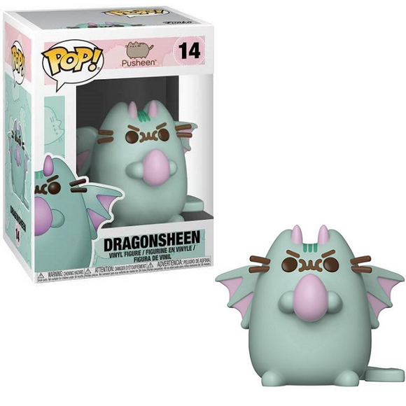 Dragonsheen #14 - Pusheen Funko Pop! [Green with Gem]