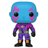 Drax #1243 Marvel Guardians of the Galaxy Vol. 3 Funko Pop Black Light Target Exclusive out of box
