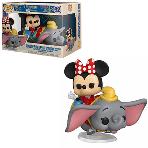 Dumbo The Flying Elephant Attraction And Minnie Mouse #92 - Disneyland 65th Funko Pop! Rides