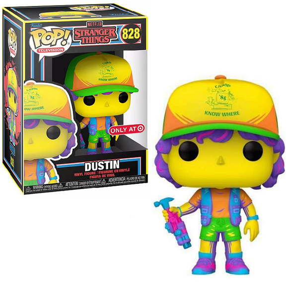 Dustin #828 - Stranger Things Funko Pop! TV [Blacklight Target Exclusive]