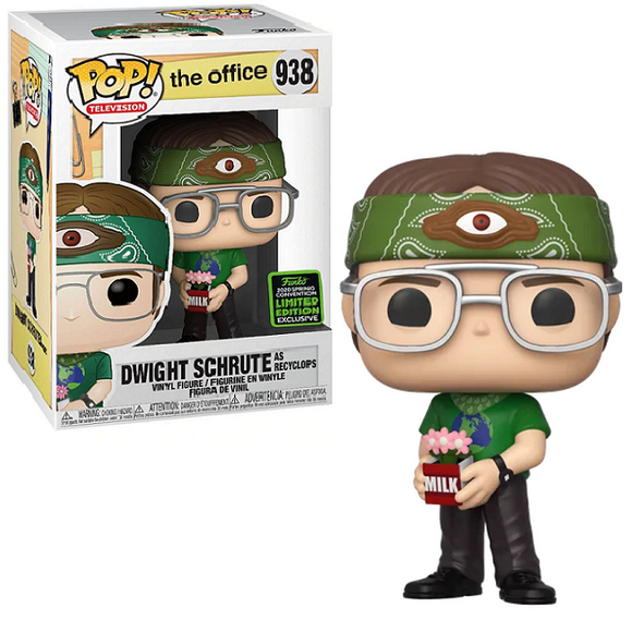 Dwight Schrute As Recyclops #938 - The Office Funko Pop! TV [2020 ECCC Spring Convention Exclusive]