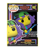 Eddie with Guitar #1462 Stranger Things Blacklight EE Exclusive Funko Pop TV figure in original box