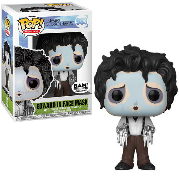 Edward in Face Mask #983 - Edward Scissorhands Funko Pop! Movies [BAM Exclusive]